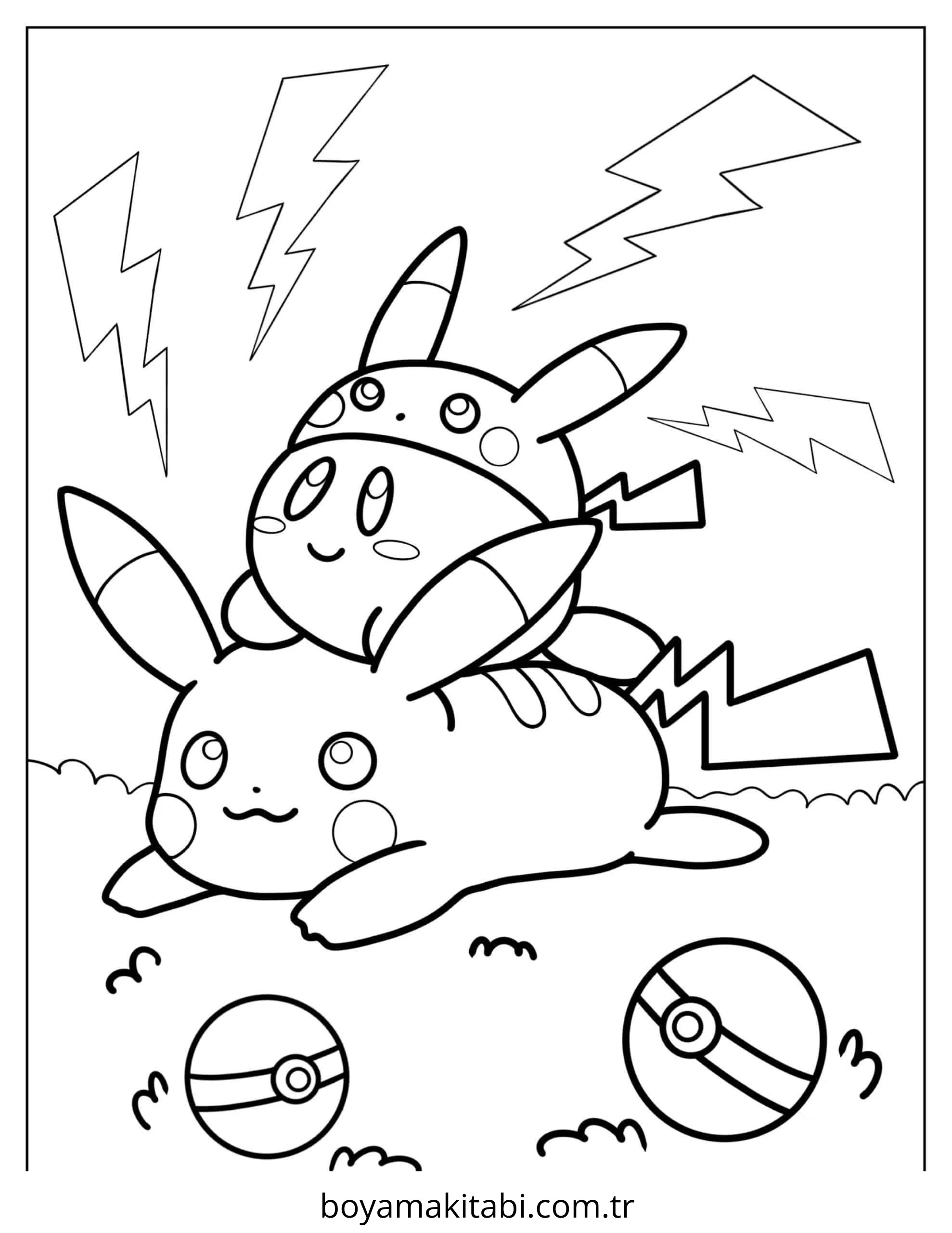 Kirby boyama sayfası #104 – PDF indir, sevimli karakter