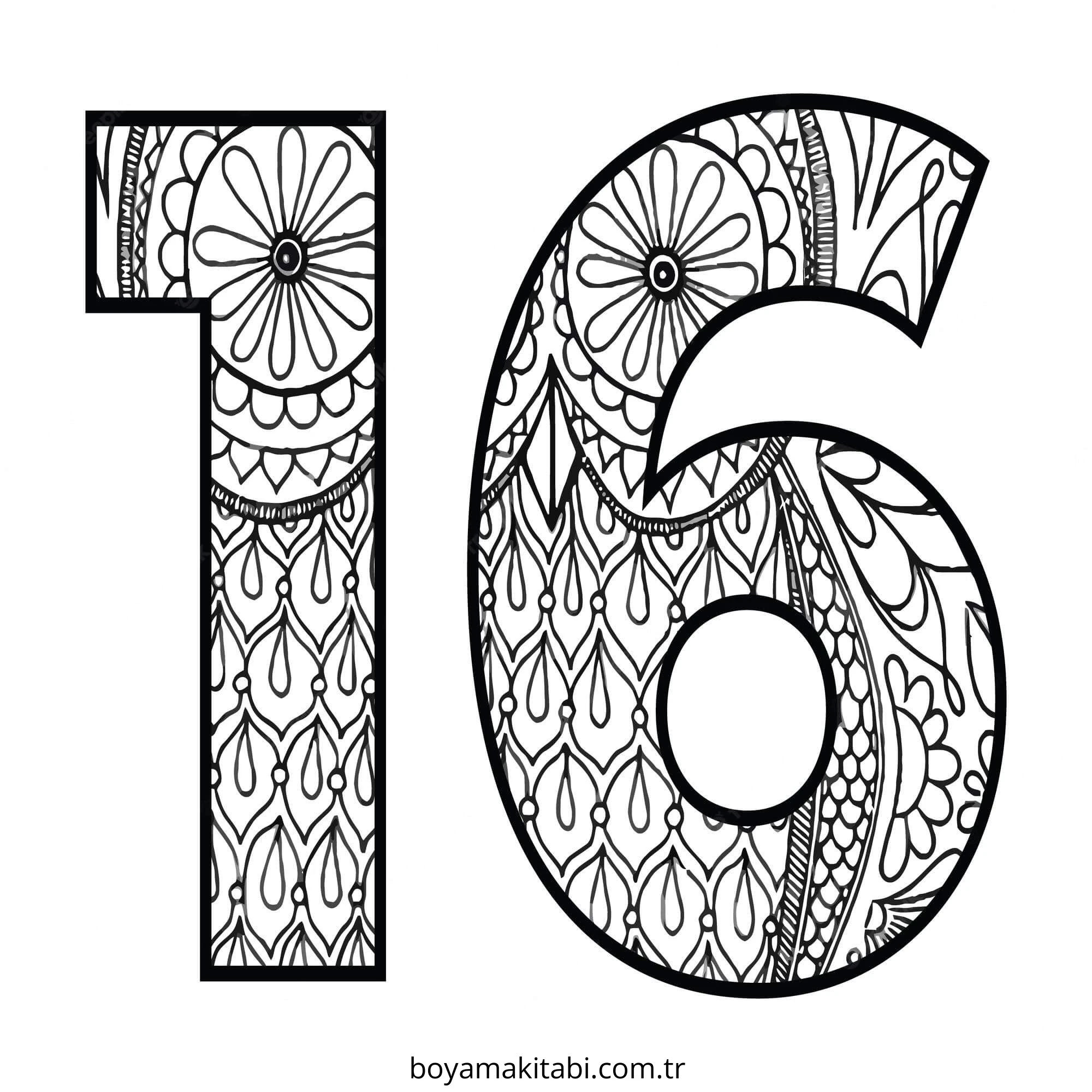 Mandala boyama sayfası #183 – PDF indir, sevimli karakter