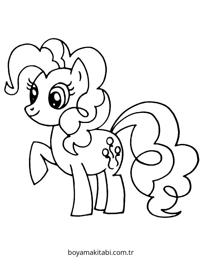 My Little Pony boyama sayfası – sevimli karakter, sanatsal çalışma