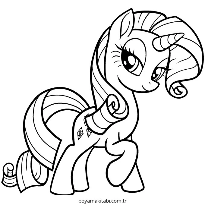 My Little Pony boyama sayfası – okul öncesi, evde etkinlik