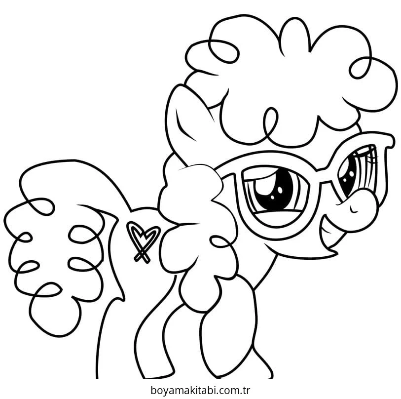 My Little Pony boyama sayfası – eğlenceli etkinlik, el becerilerini geliştirir