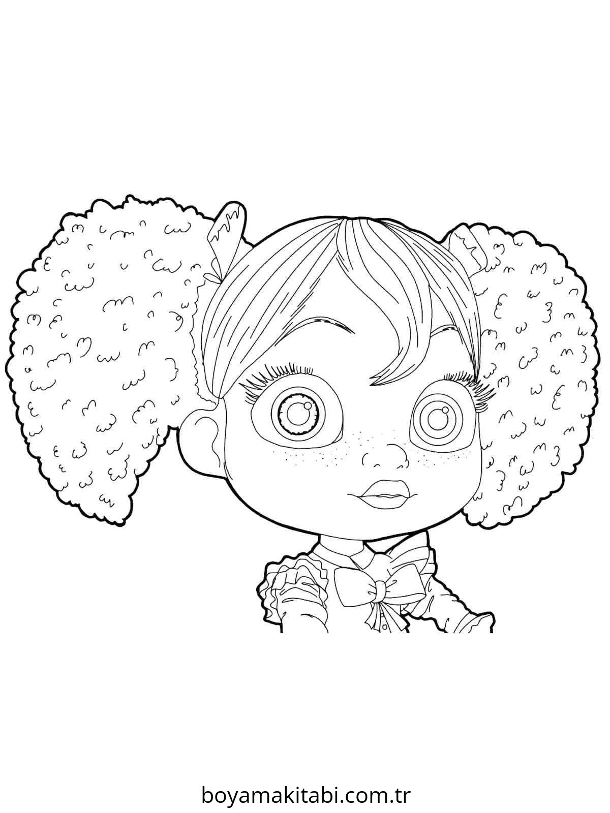 Poppy Playtime boyama sayfası – sanatsal çalışma, çocuklar için