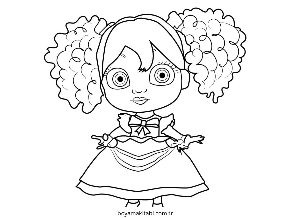 Poppy Playtime boyama sayfası – okul öncesi, evde etkinlik