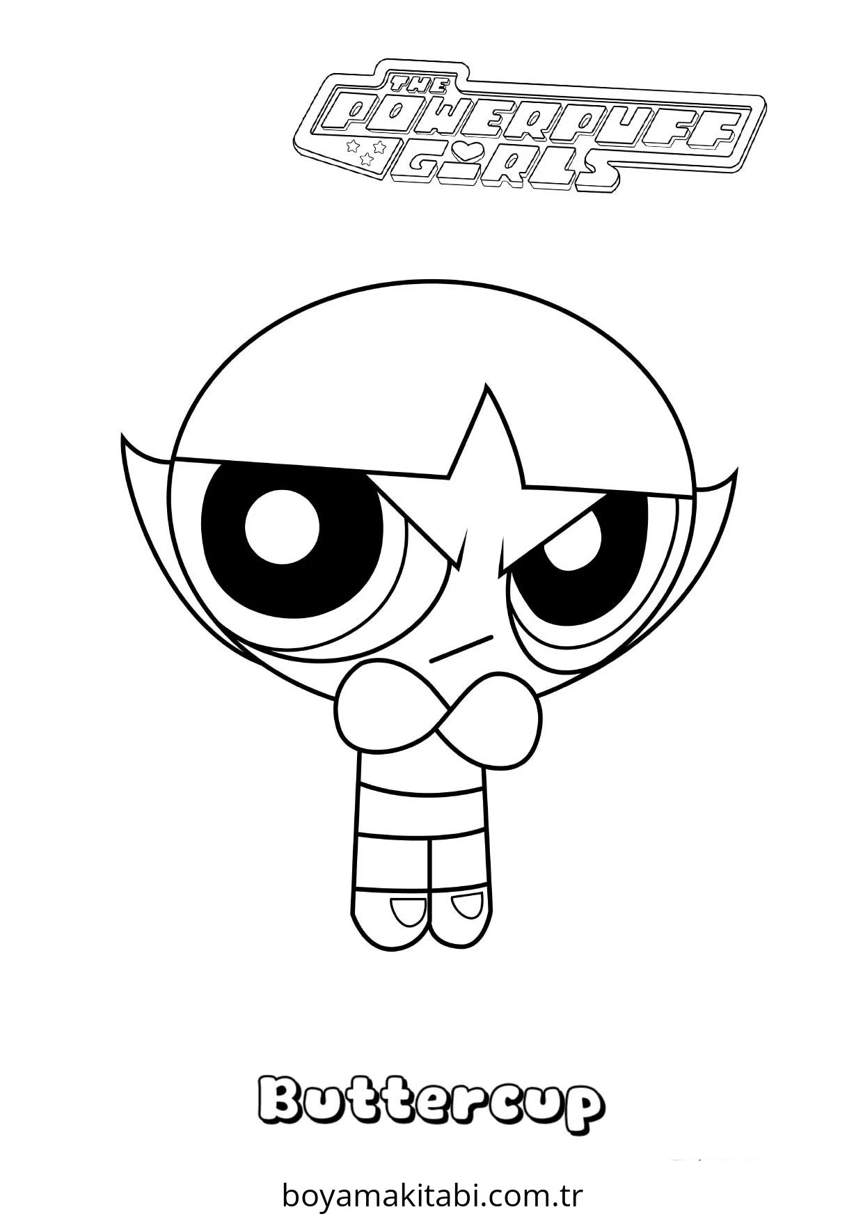 Powerpuff Girls boyama sayfası – eğitici aktivite, yaratıcılık