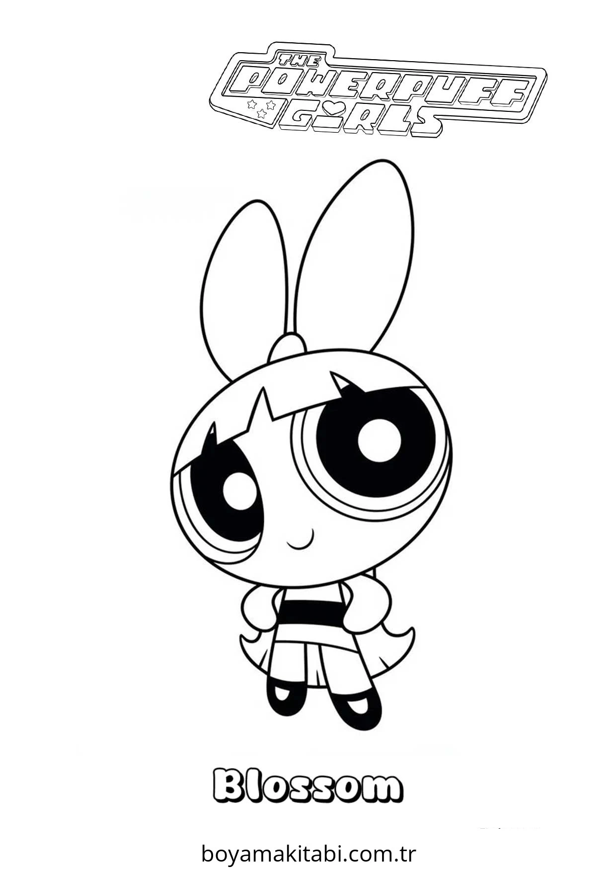 Powerpuff Girls boyama sayfası – boyama çalışması, yaratıcılığı geliştirir
