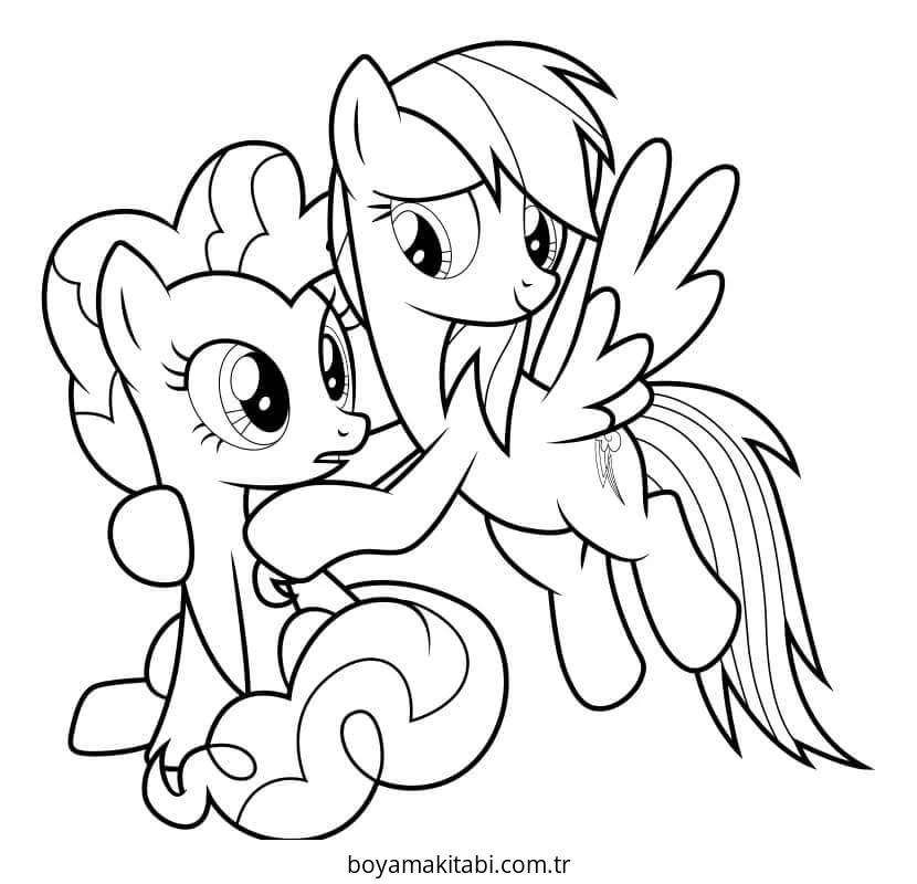 Rainbow Dash boyama sayfası – ücretsiz yazdır, boyama etkinliği