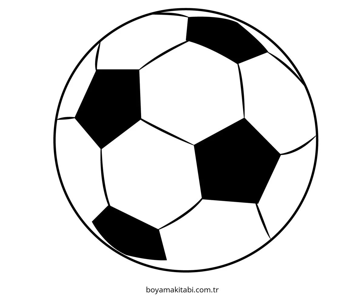 Futbol boyama sayfası – çocuklar için, çizgi film temalı