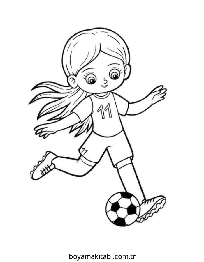 Futbol boyama sayfası – yaratıcılığı geliştirir, keyifli zaman