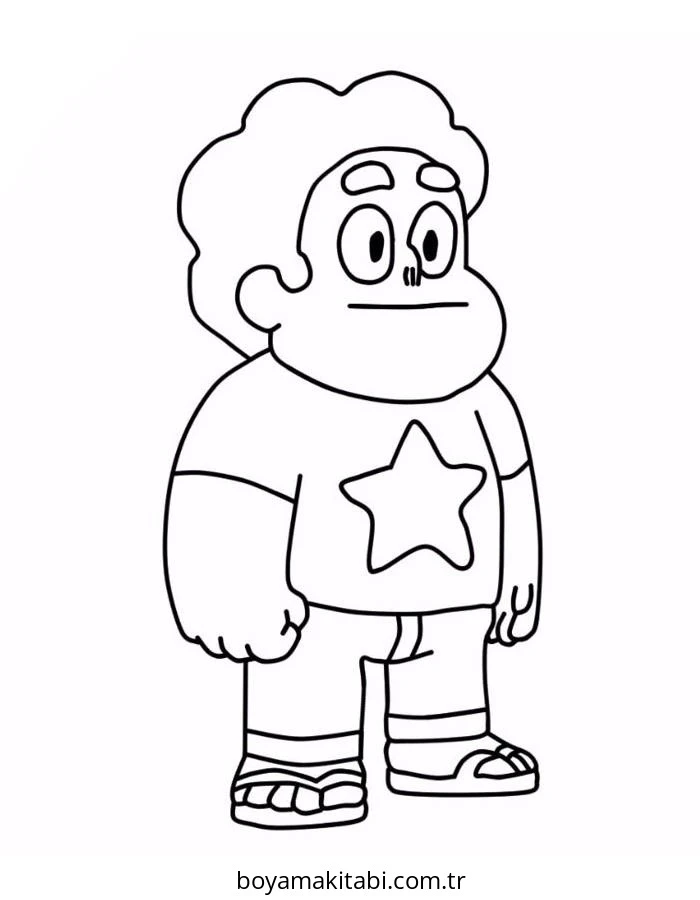 Steven Universe boyama sayfası #14 – anaokulu etkinliği, motor becerileri destekler