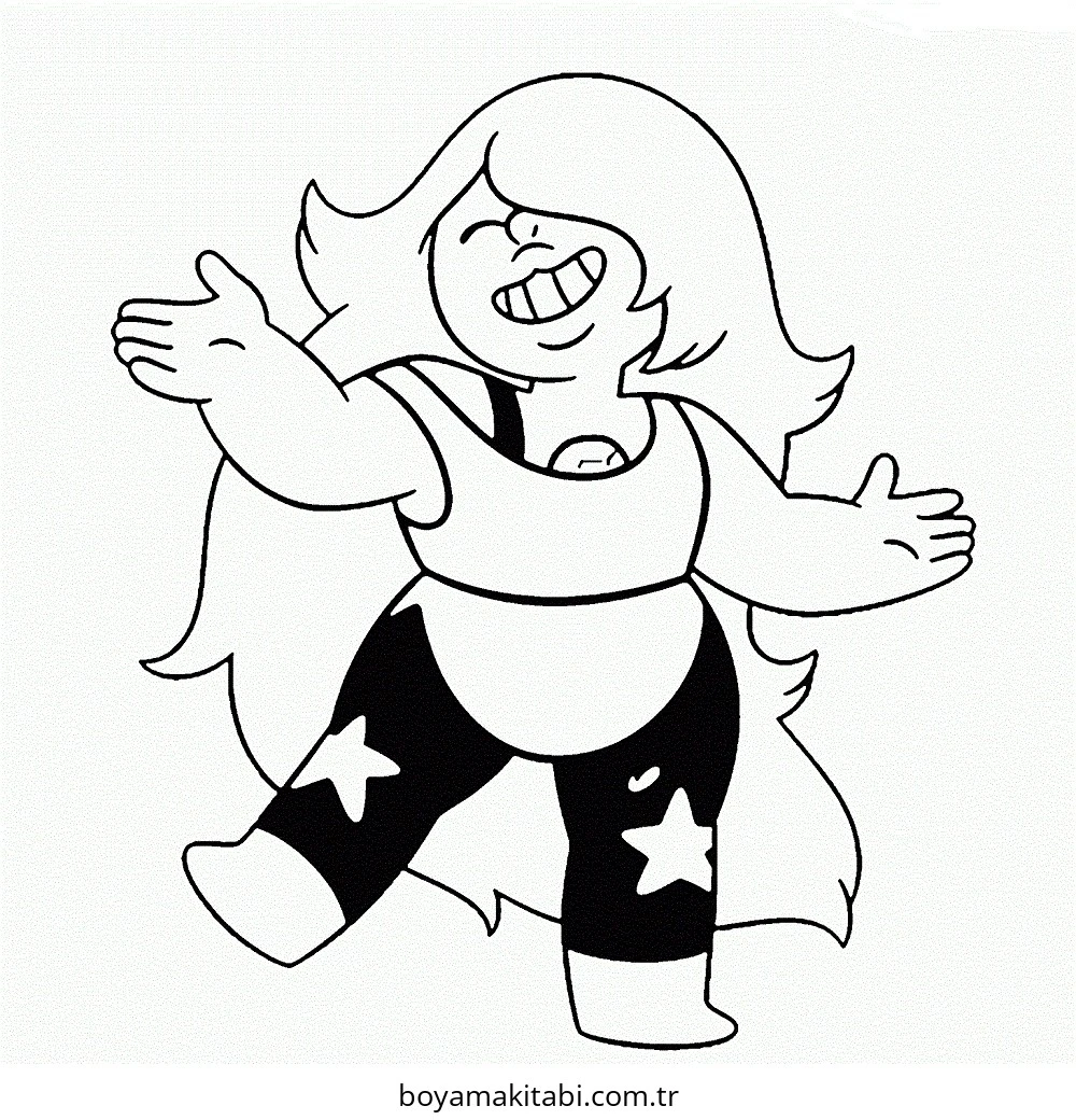 Steven Universe boyama sayfası #17 – yaz tatili etkinliği, sabır ve özgüven kazandırır