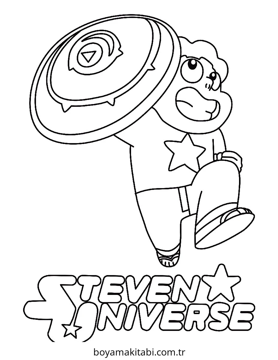 Steven Universe boyama sayfası #27 – A4 baskıya uygun, ücretsiz yazdır
