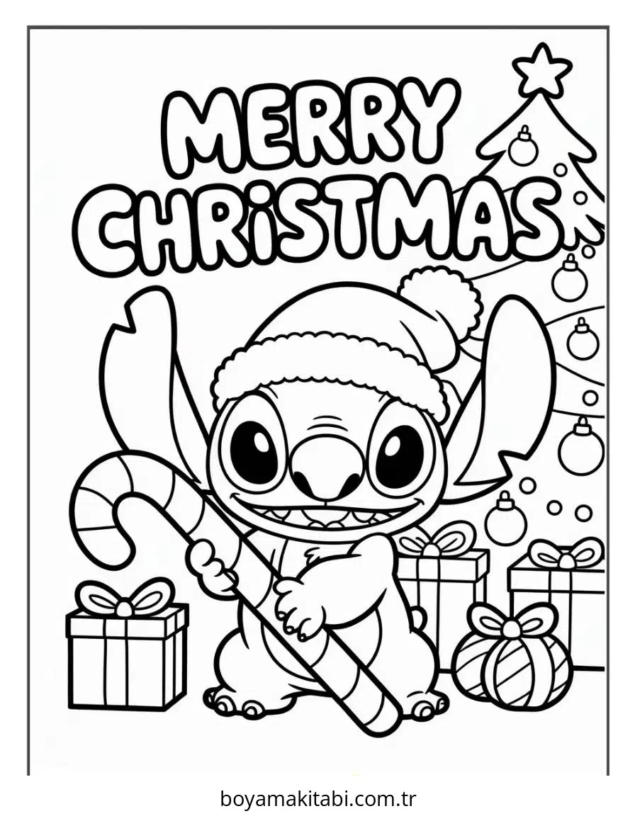 Stitch boyama sayfası – keyifli zaman, renkli çizimler