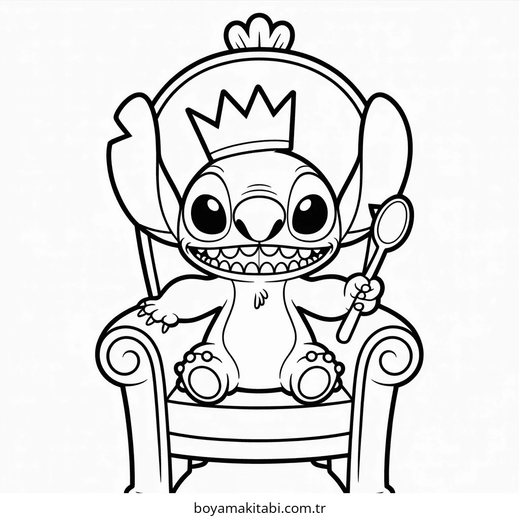 Stitch boyama sayfası – yaratıcılığı geliştirir, keyifli zaman