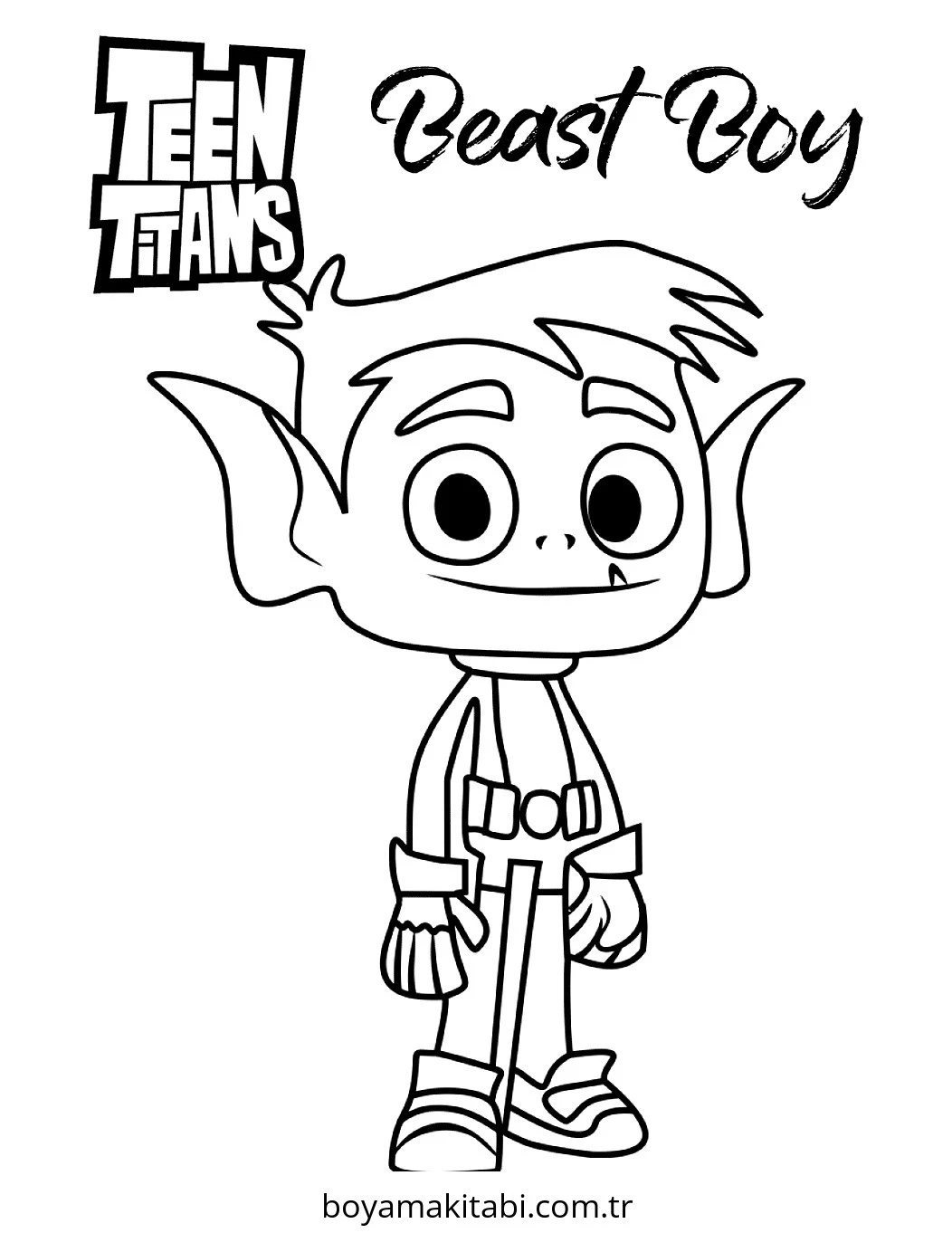 Teen Titans Go boyama sayfası #75 – ücretsiz yazdır, boyama etkinliği