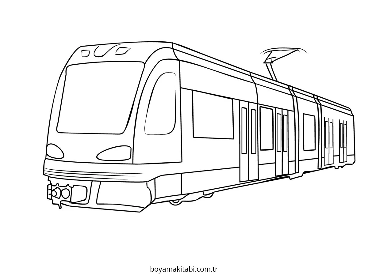 Tren boyama sayfası #143 – boyama etkinliği, çocuk aktivitesi