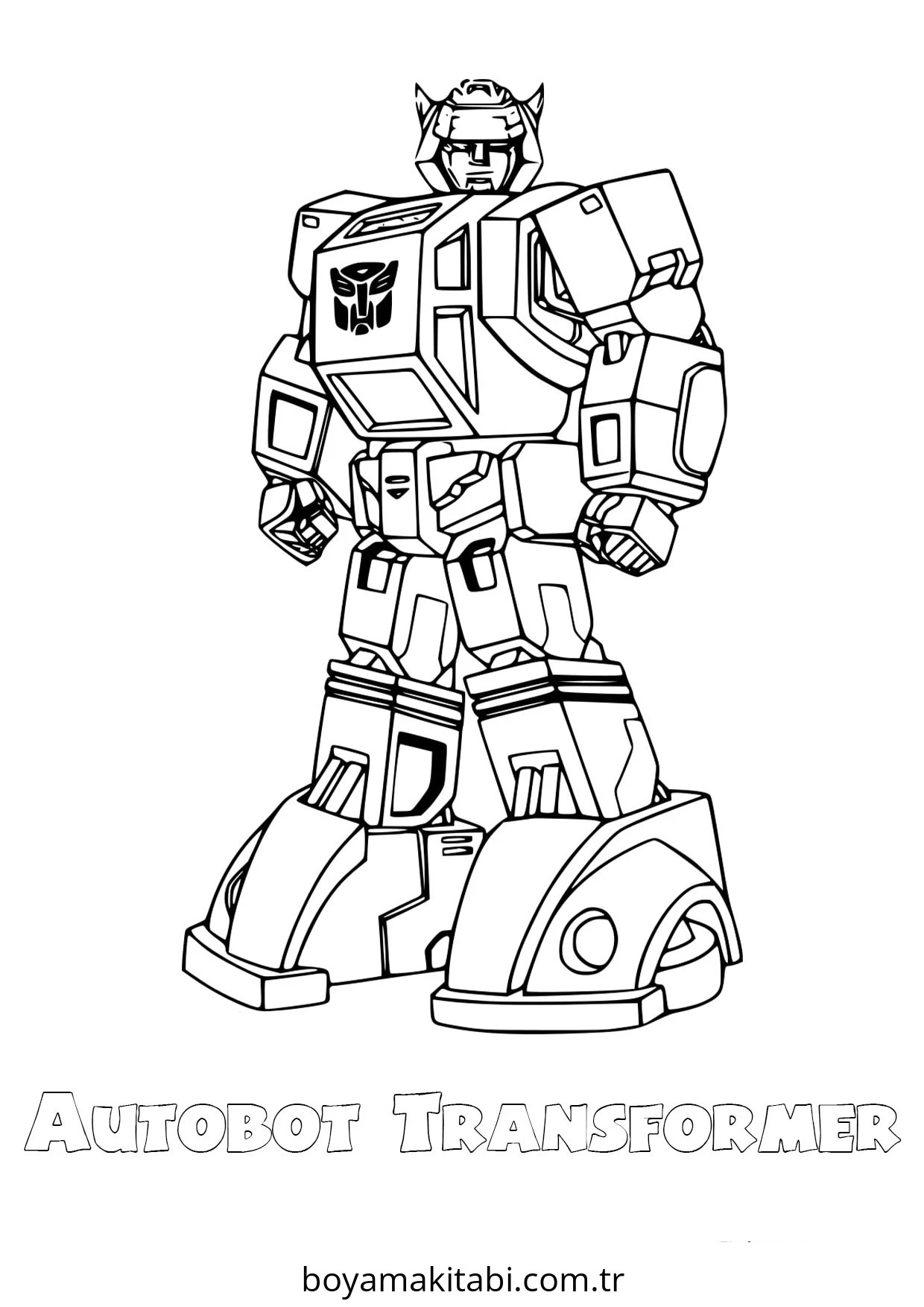 Transformers boyama sayfası #139 – renkli çizimler, dikkat ve odaklanma geliştirir
