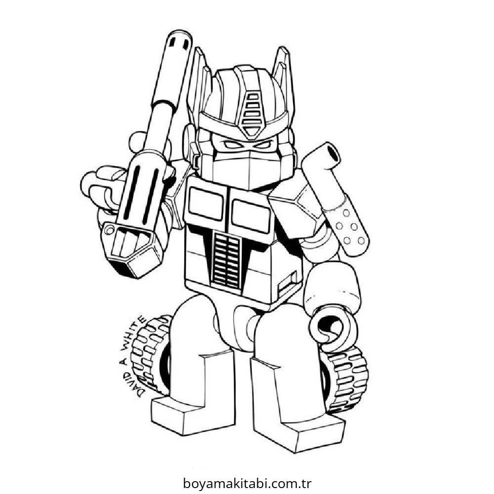 Transformers boyama sayfası #141 – ilkokul öğrencileri için, hayal gücünü besler