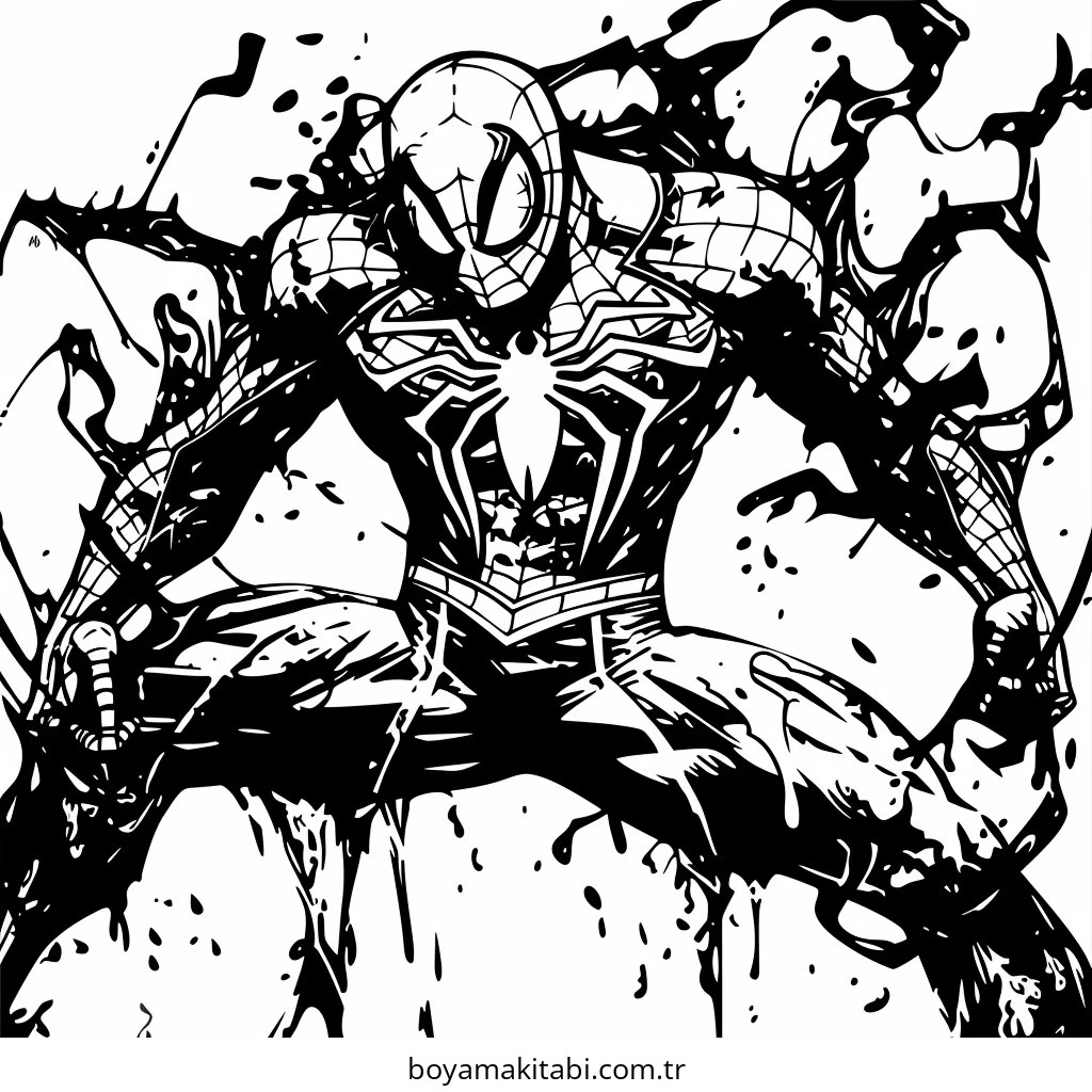 Venom boyama sayfası – yaratıcılığı geliştirir, keyifli zaman
