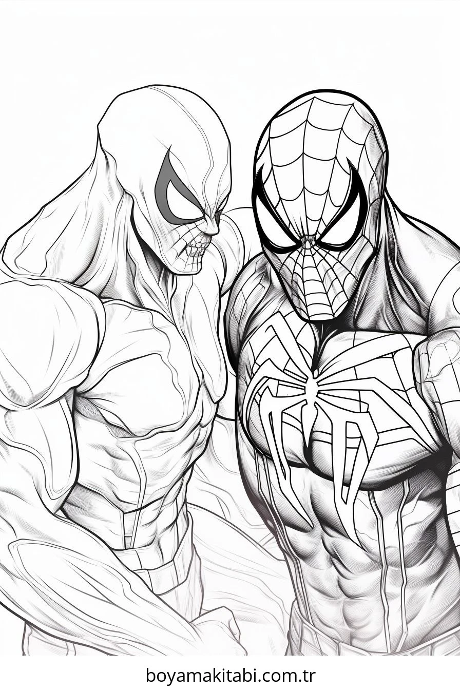 Venom boyama sayfası – yaratıcılık, eğlenceli etkinlik