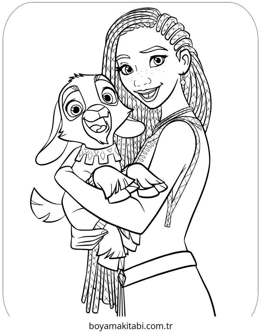 Disney boyama sayfası – yaratıcılık, eğlenceli etkinlik