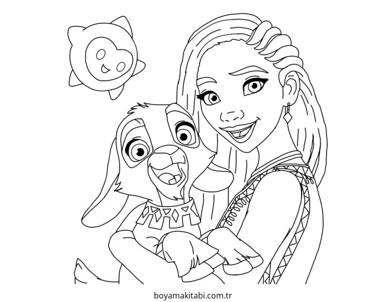 Disney boyama sayfası – çocuklar için, çizgi film temalı