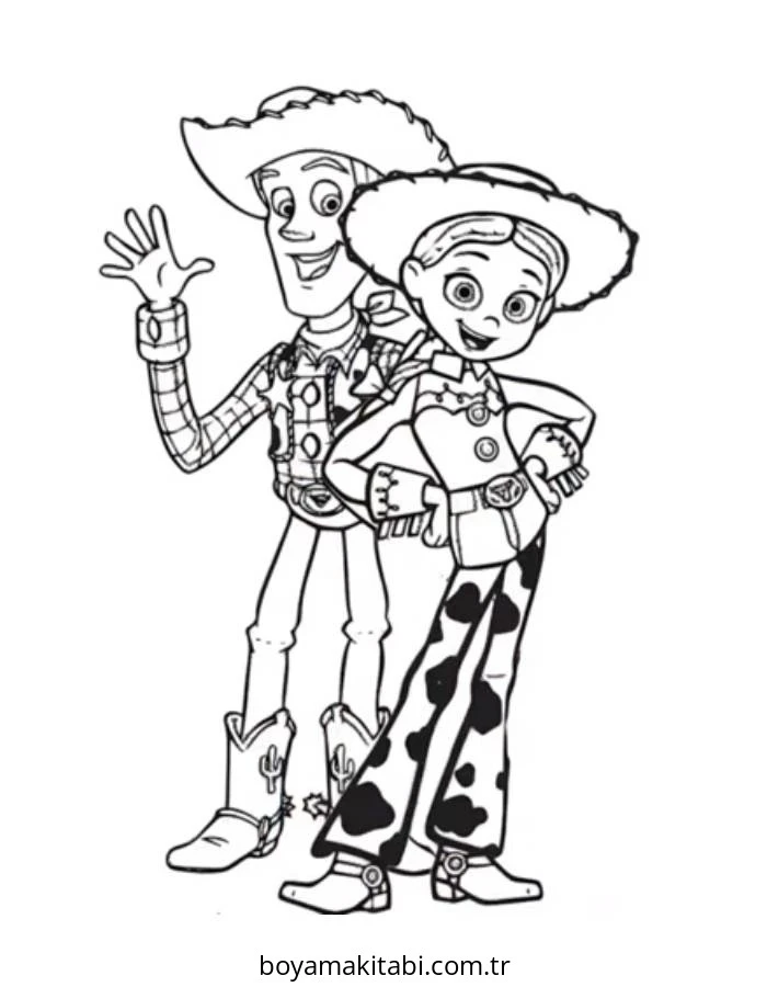 Woody boyama sayfası – eğlenceli etkinlik, el becerilerini geliştirir