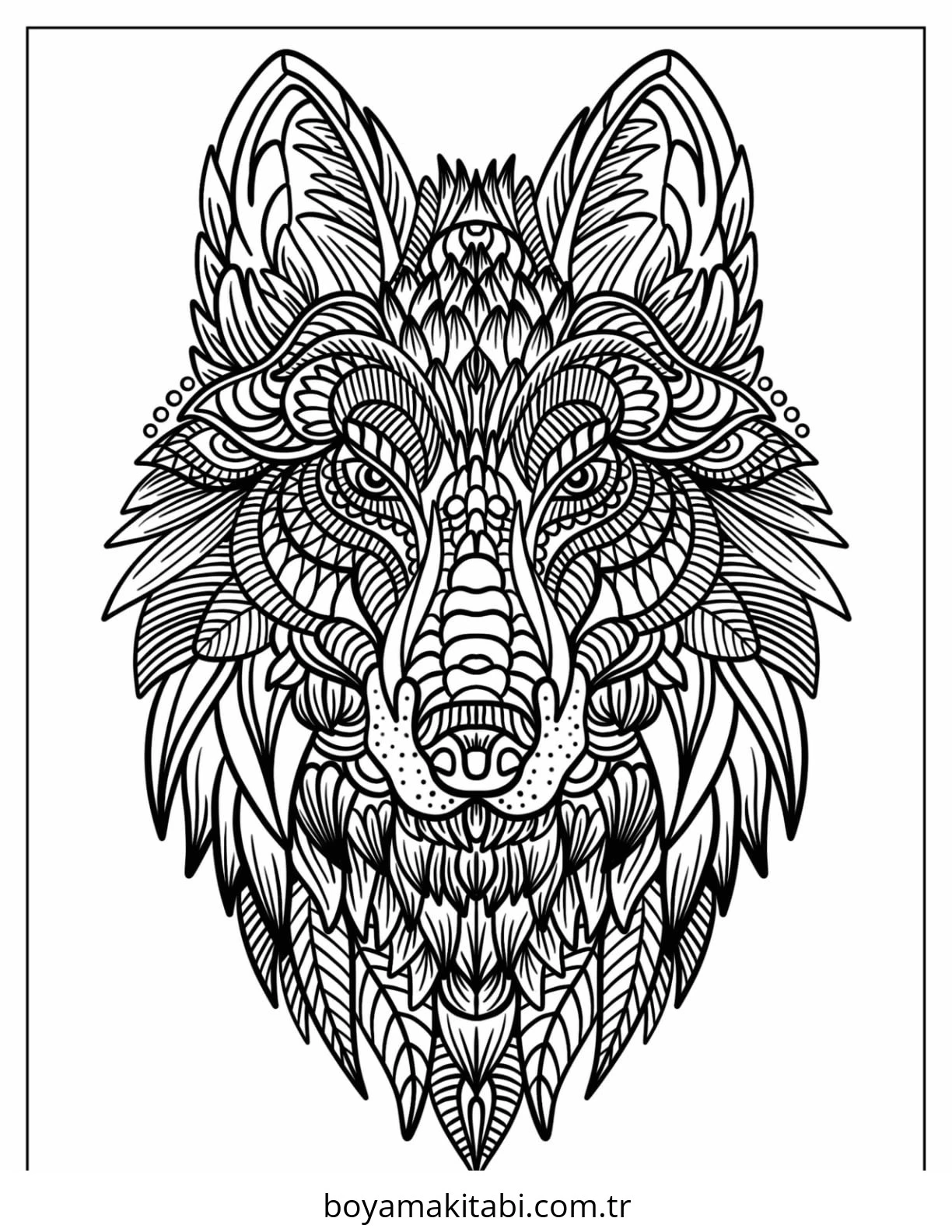 Zentangle boyama sayfası – yaratıcılık, eğlenceli etkinlik
