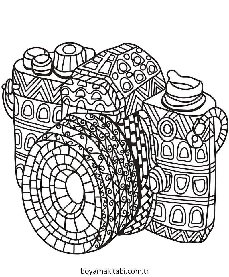 Zentangle boyama sayfası – yaratıcılığı geliştirir, keyifli zaman