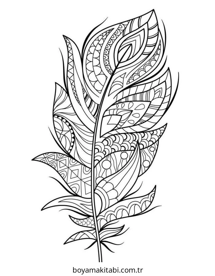 Zentangle boyama sayfası – okul öncesi, evde etkinlik