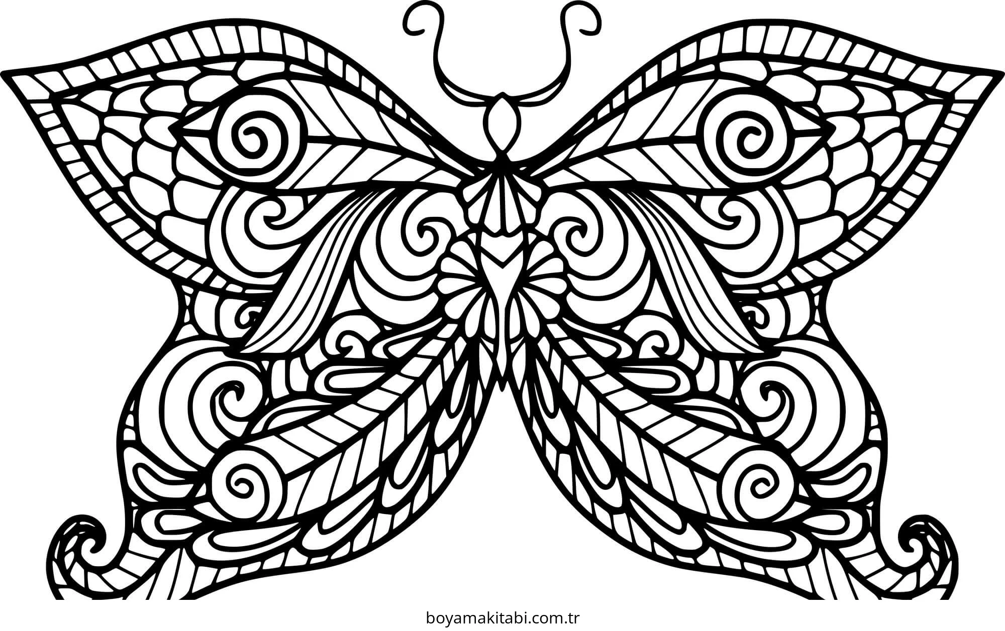 Zentangle boyama sayfası – eğlenceli etkinlik, el becerilerini geliştirir