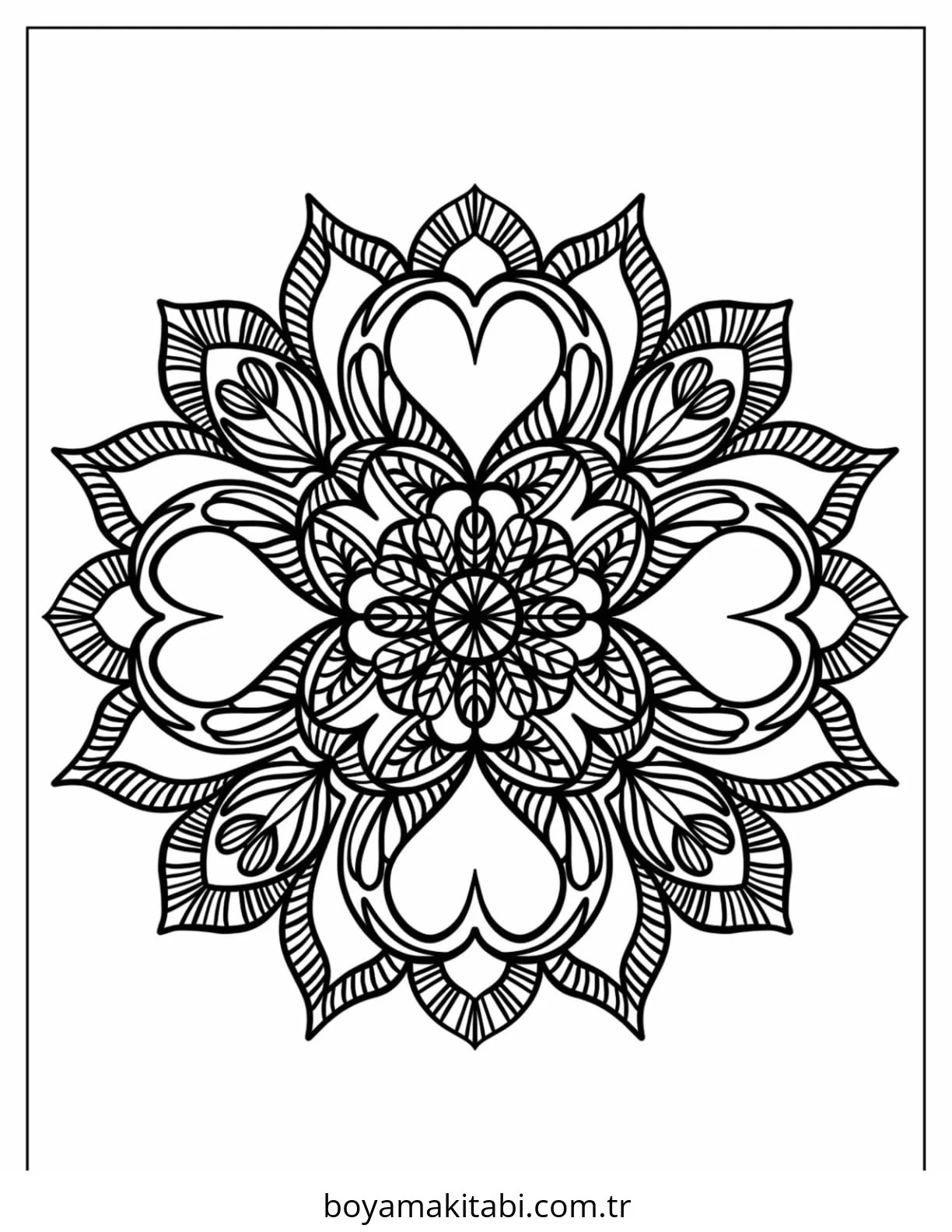 Zentangle boyama sayfası – yaratıcılığı geliştirir, keyifli zaman