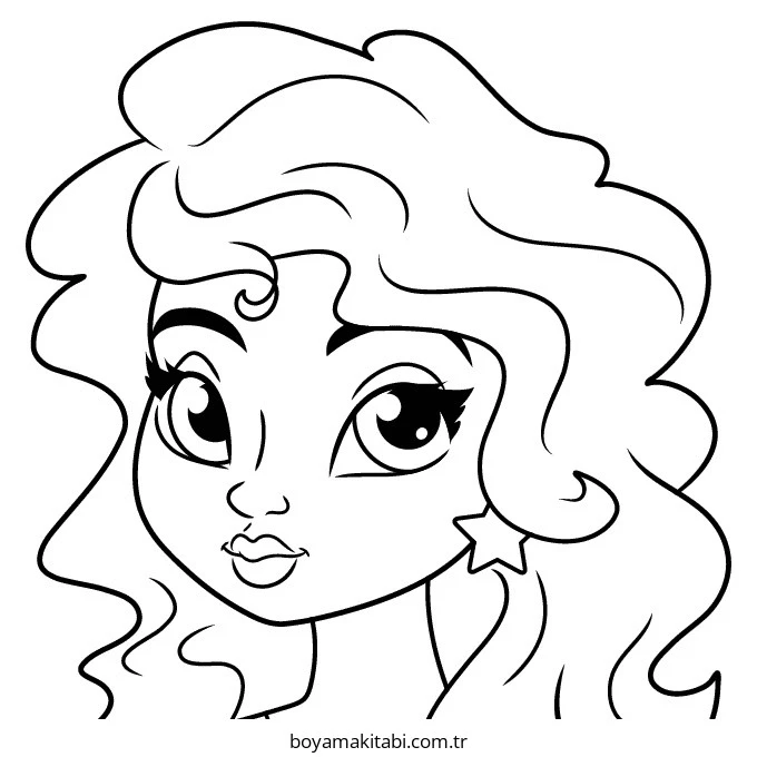 Aesthetic Girl boyama sayfası – keyifli zaman, renkli çizimler