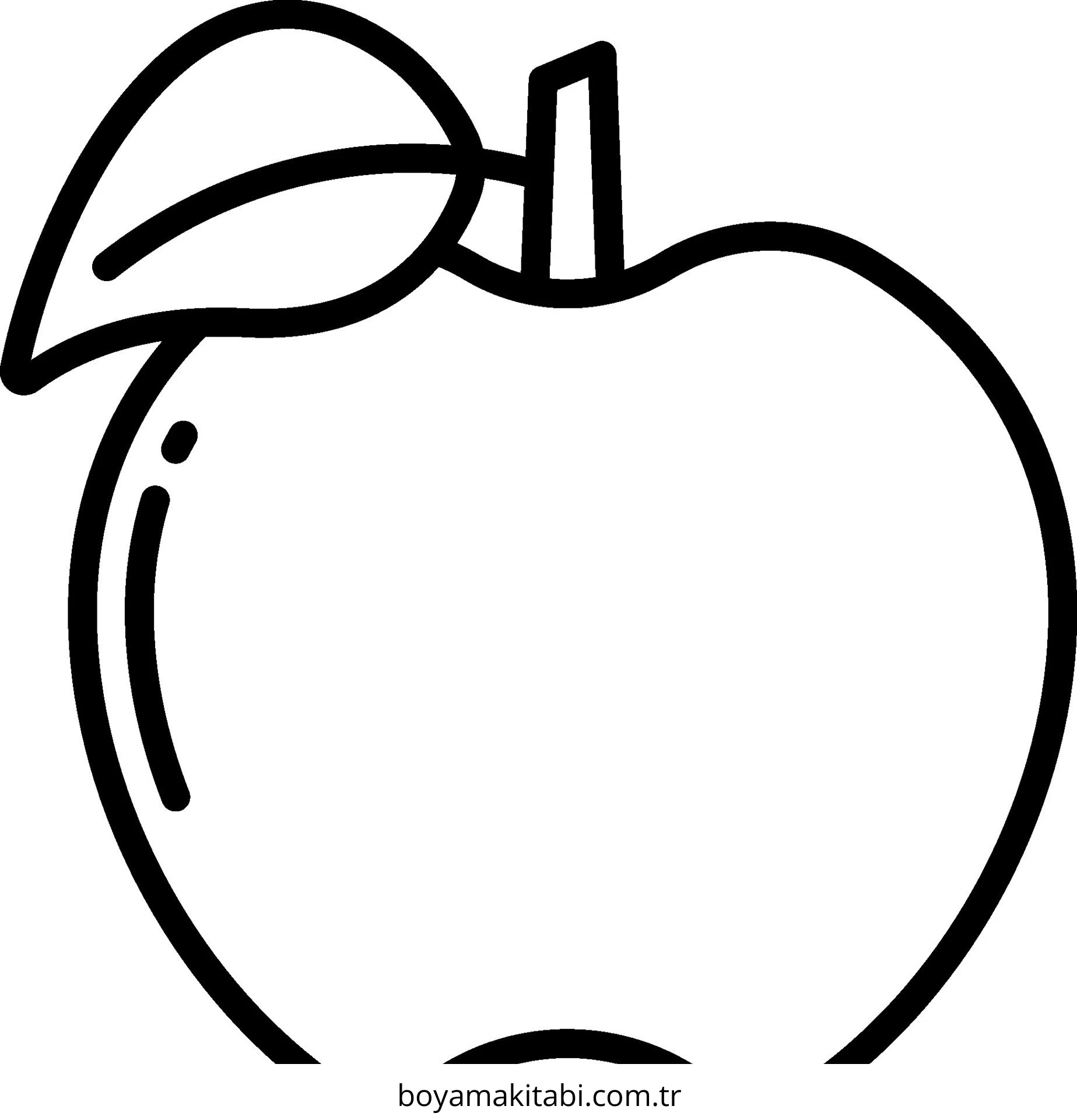 Apple boyama sayfası – yaratıcılık, eğlenceli etkinlik