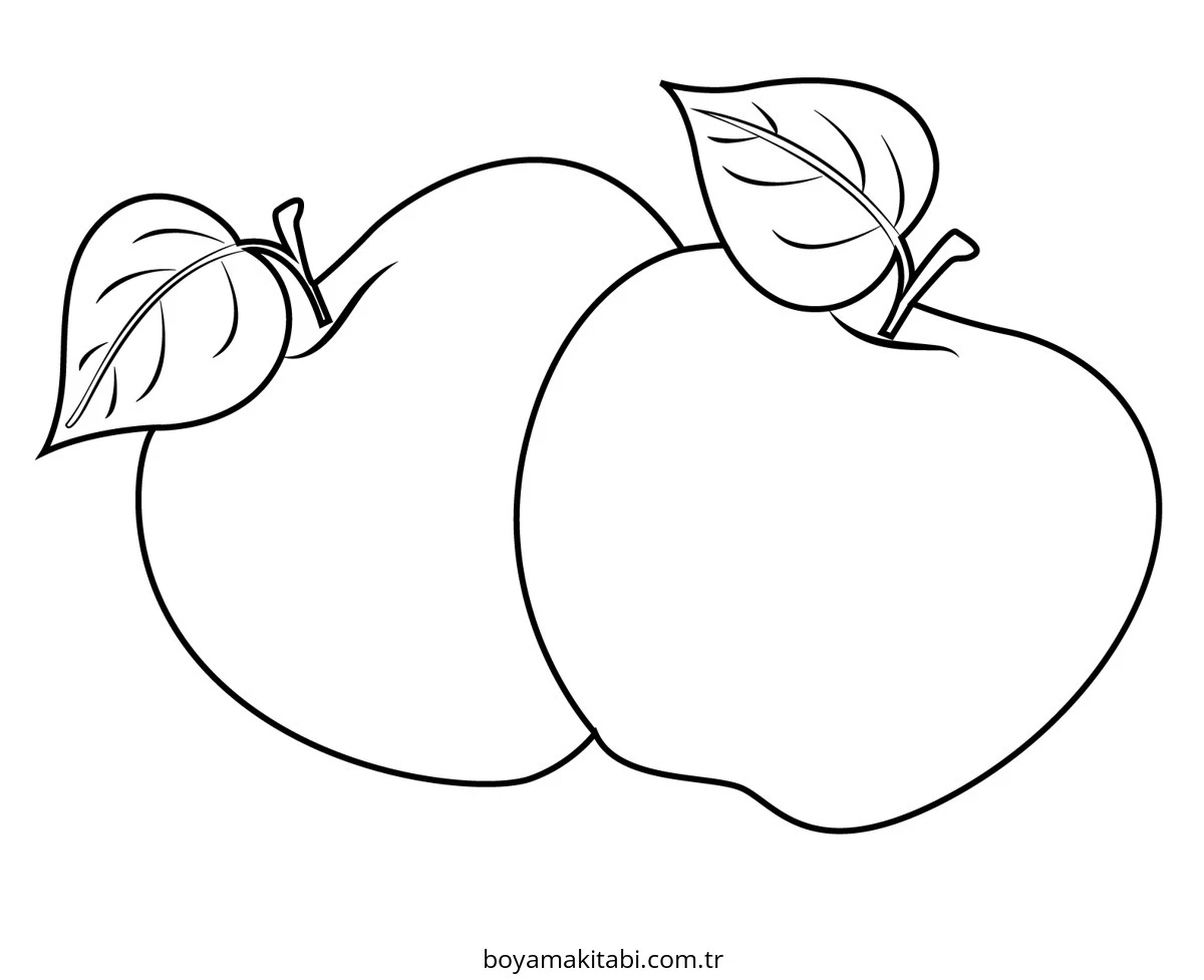 Apple boyama sayfası – ücretsiz yazdır, boyama etkinliği