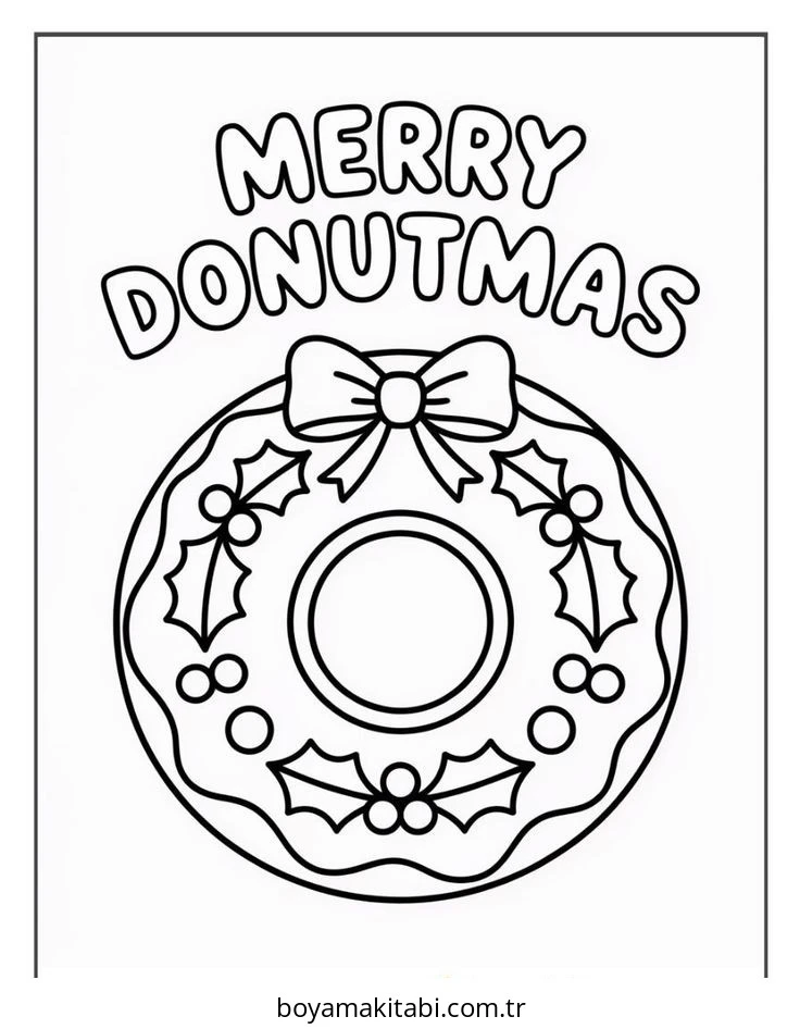 Donut boyama sayfası #97 – boyama çalışması, sınıf etkinliği