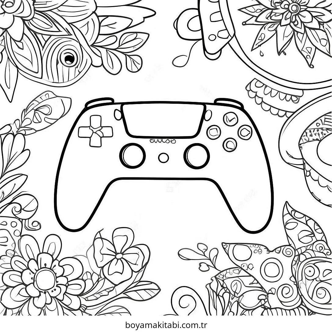 Playstation boyama sayfası – el becerilerini geliştirir, boyama çalışması