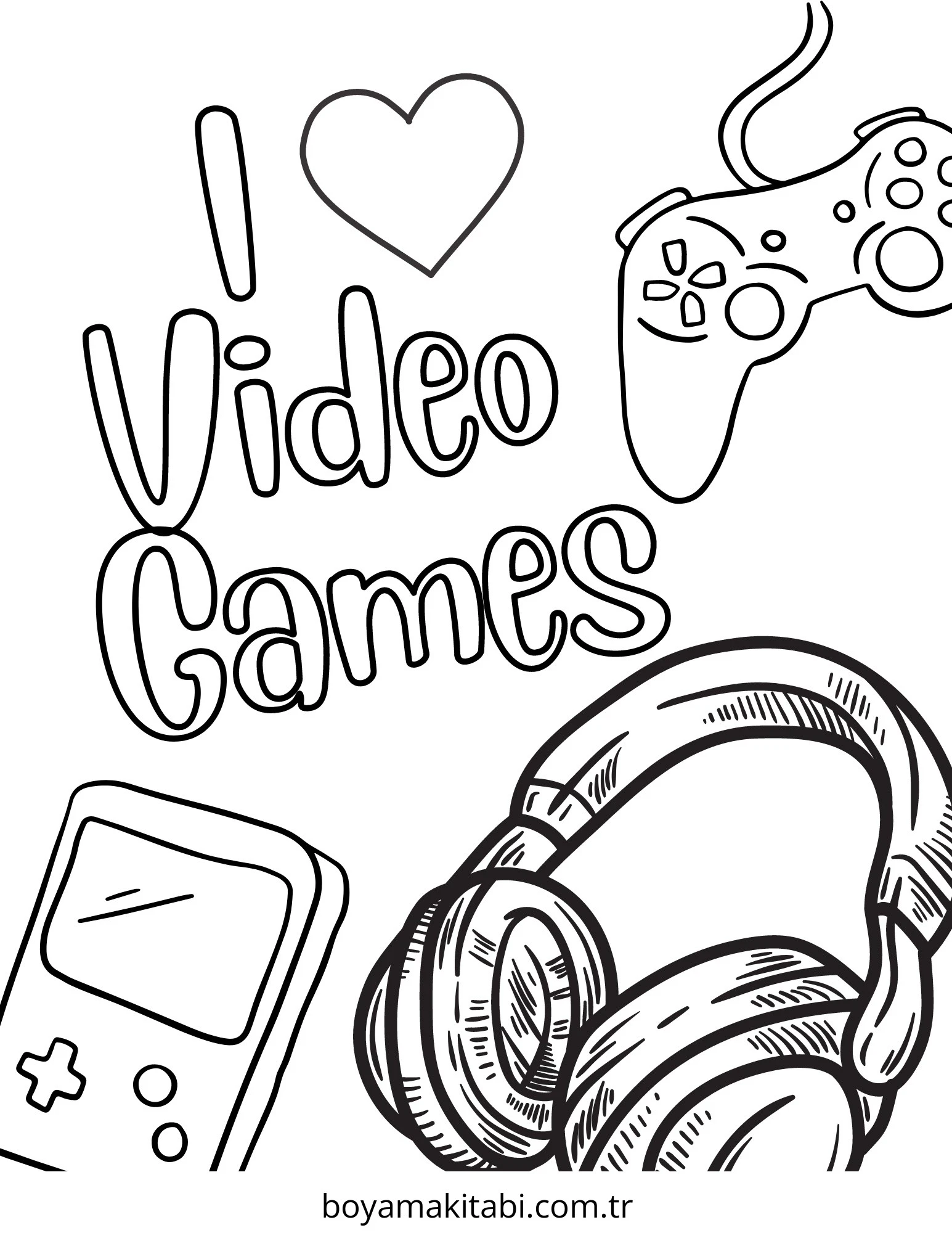 Playstation boyama sayfası – keyifli zaman, renkli çizimler