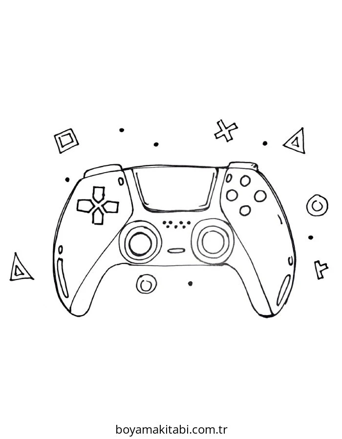 Playstation boyama sayfası – evde etkinlik, ücretsiz yazdır