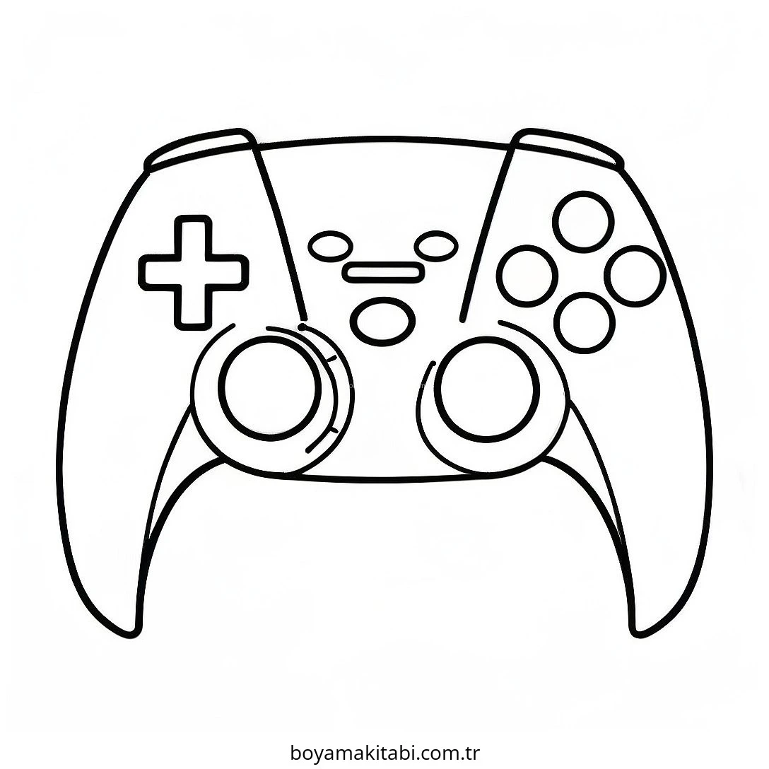 Playstation boyama sayfası – boyama çalışması, yaratıcılığı geliştirir