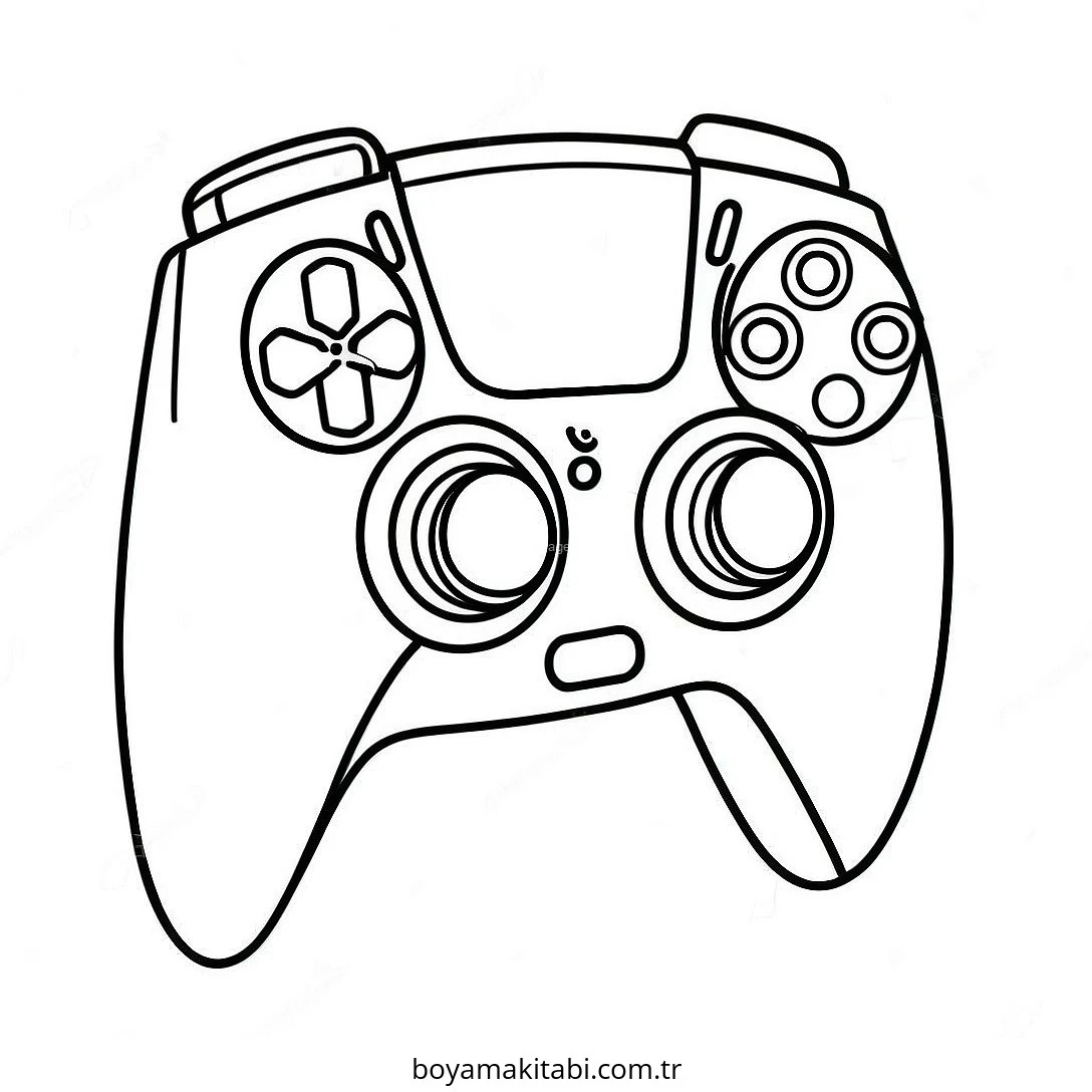 Playstation boyama sayfası – eğitici aktivite, yaratıcılık