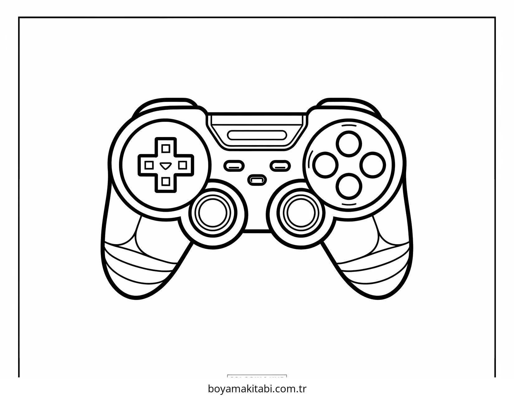 Playstation boyama sayfası – el becerilerini geliştirir, boyama çalışması