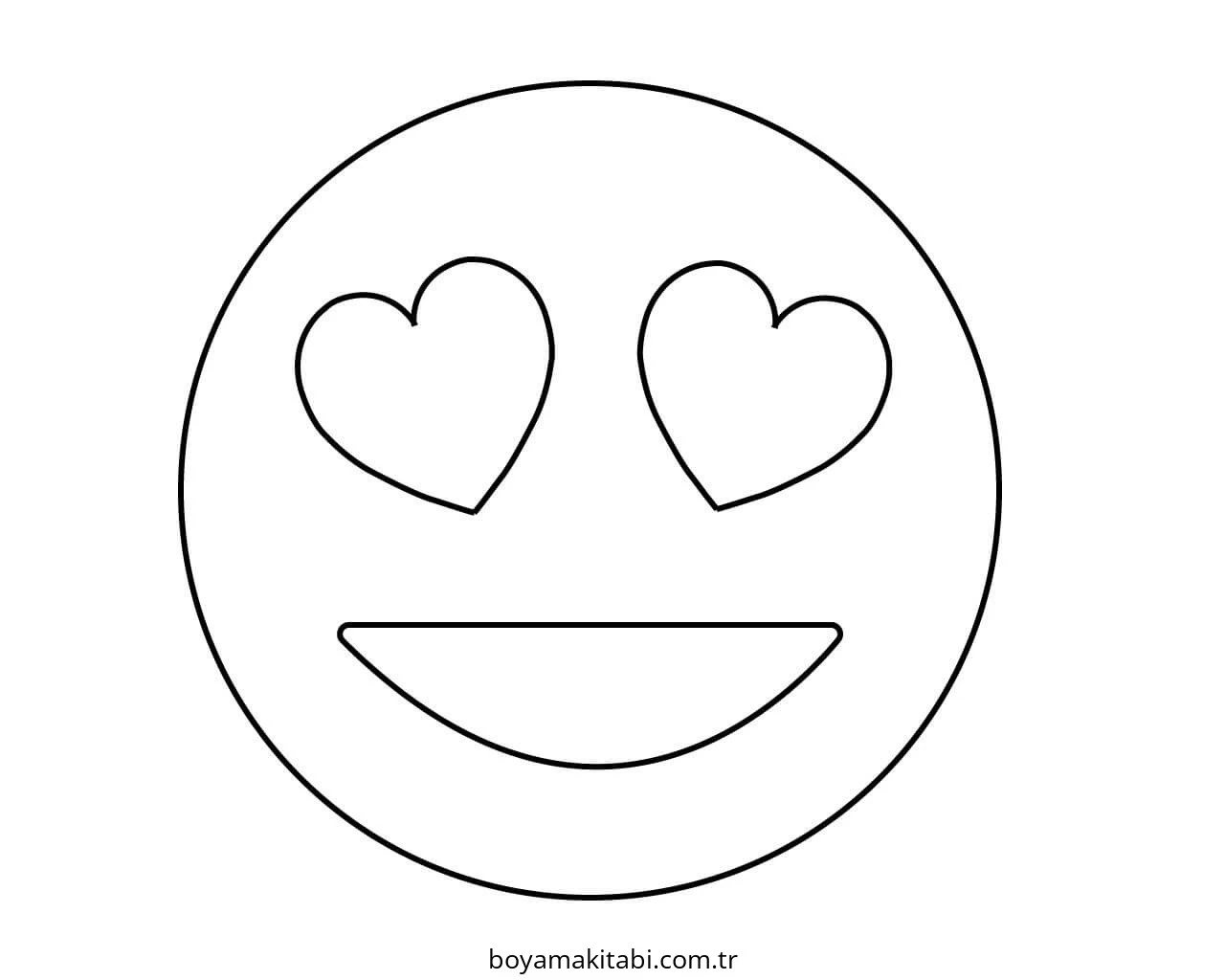 Emoji boyama sayfası – sanatsal çalışma, çocuklar için
