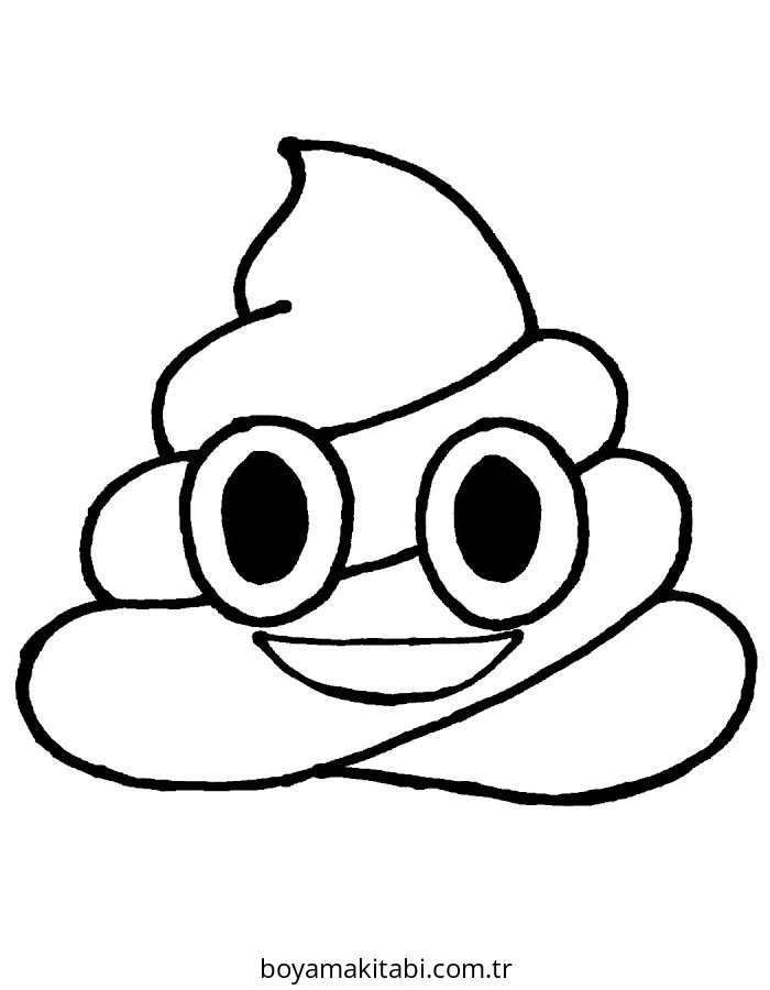 Emoji boyama sayfası – okul öncesi, evde etkinlik