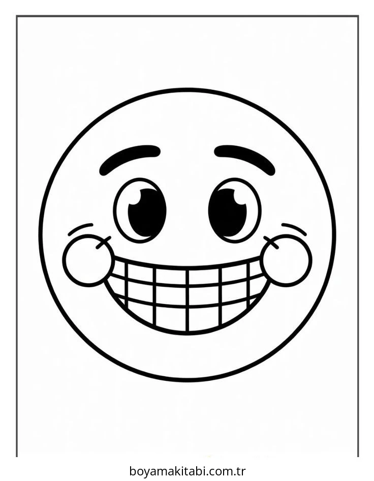 Emoji boyama sayfası – evde etkinlik, ücretsiz yazdır