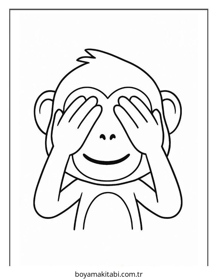 Emoji boyama sayfası – okul öncesi, evde etkinlik