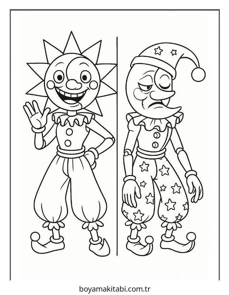 FNAF boyama sayfası – yaratıcılık, eğlenceli etkinlik
