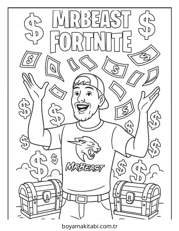 Fortnite boyama sayfası – evde etkinlik, ücretsiz yazdır