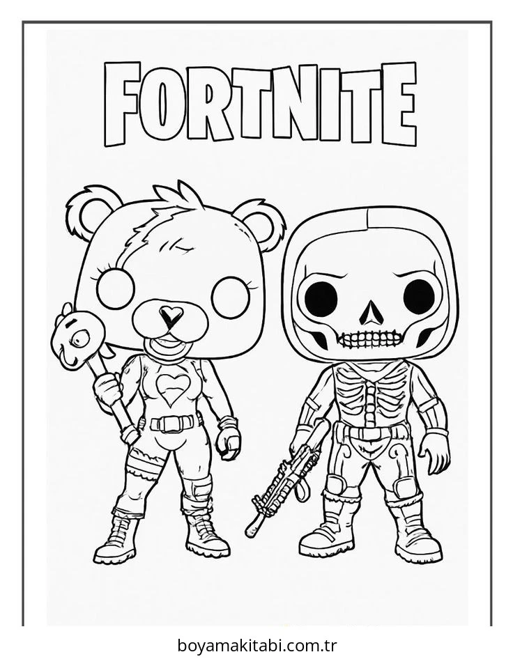 Fortnite boyama sayfası – yaratıcılık, eğlenceli etkinlik