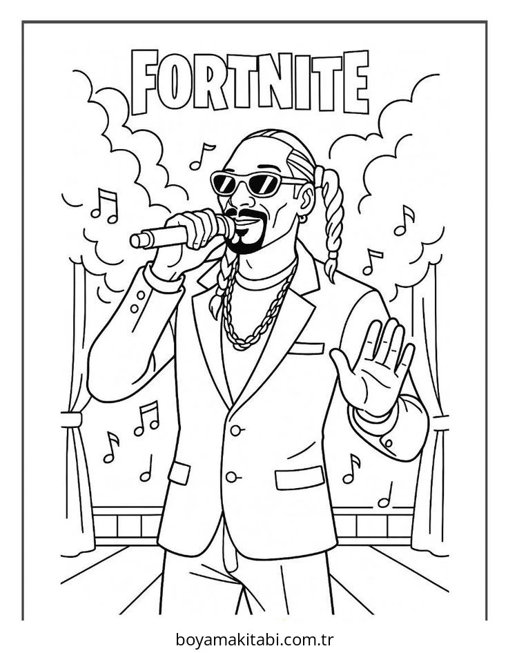 Fortnite boyama sayfası – yaratıcılığı geliştirir, keyifli zaman