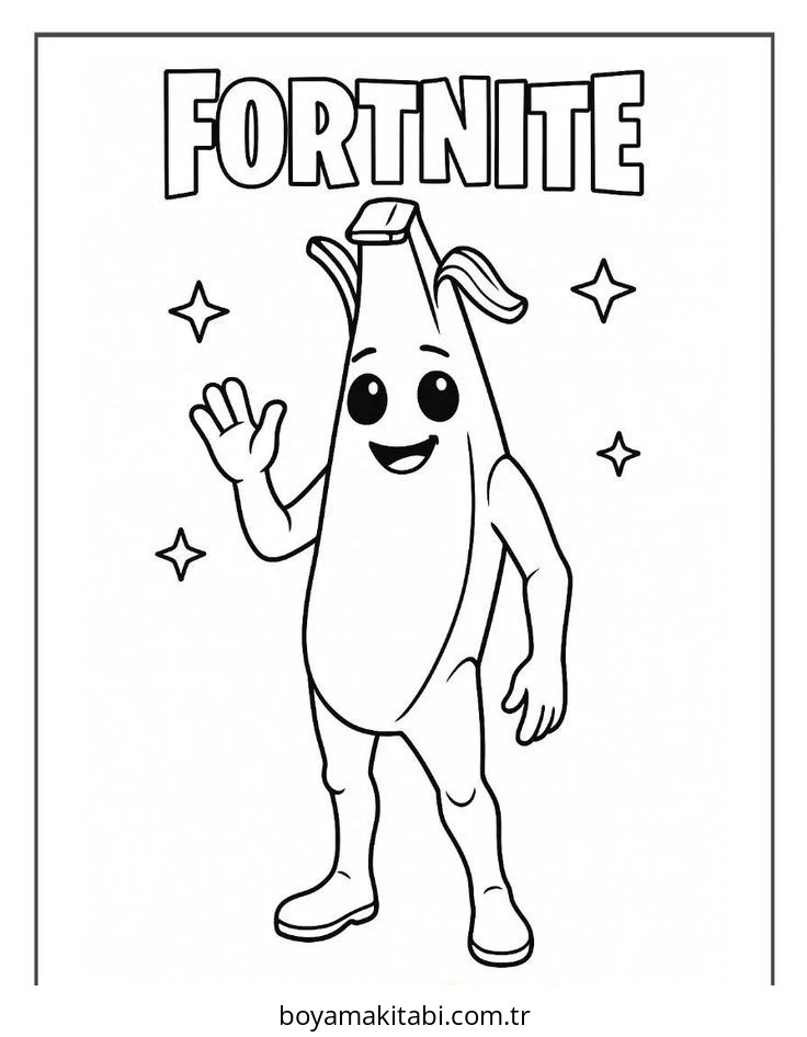 Fortnite boyama sayfası – eğitici aktivite, yaratıcılık